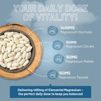 Magnesium Glycinate Complex - 90 Vegan Tablets - by Prowise