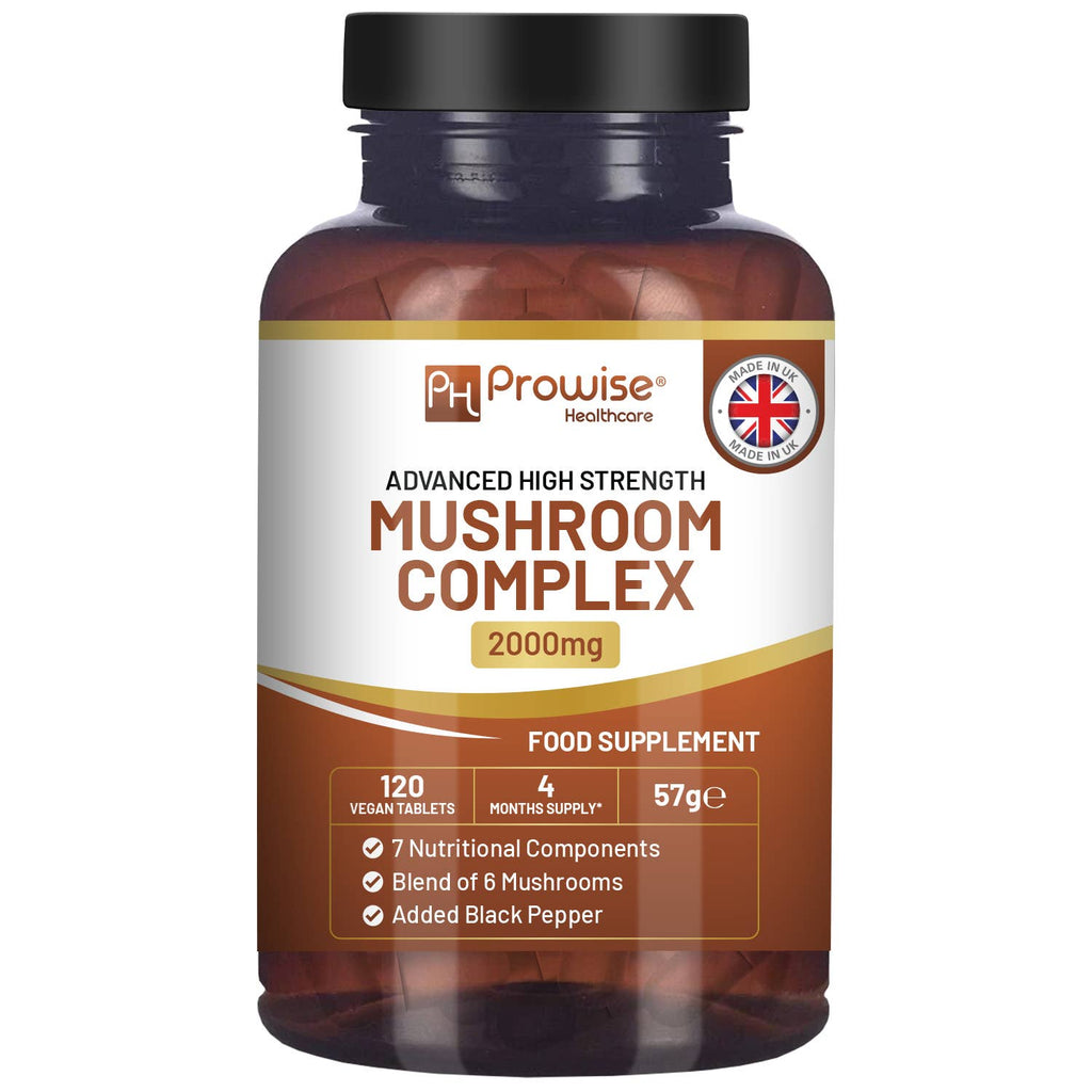 Advanced Mushroom Complex | 6 Mushrooms - 120 Vegan Tablets